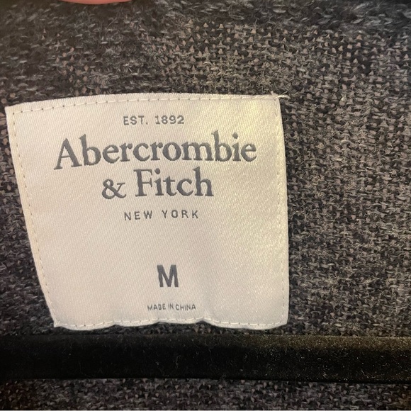 Abercrombie & Fitch Cardigan Medium Front Pocket Academia Sweater Grandpacore - Picture 4 of 16